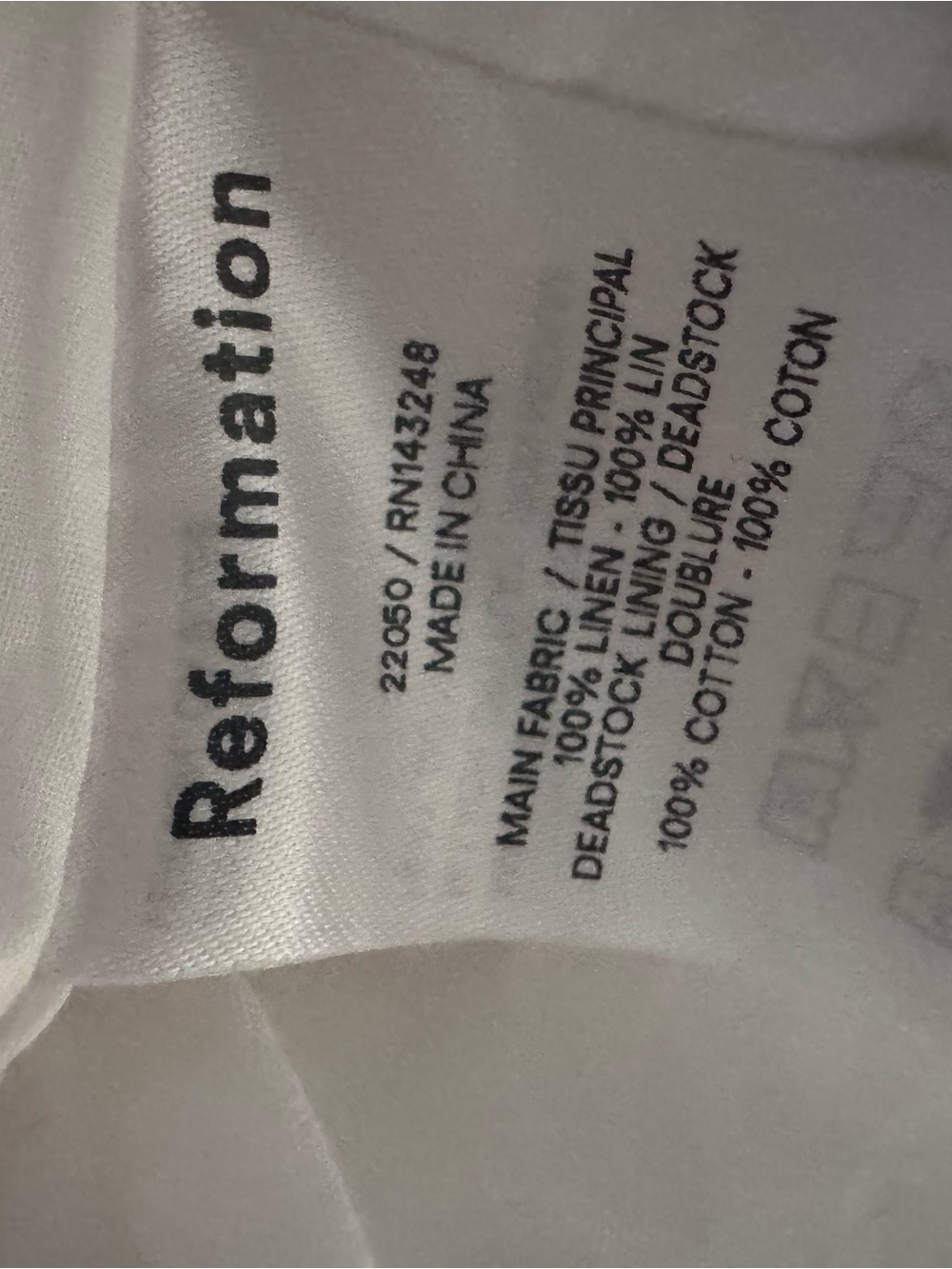Reformation Denver White Linen Open Back Puff Sleeve Romantic Midi Dress Size 0 - Picture 11 of 11